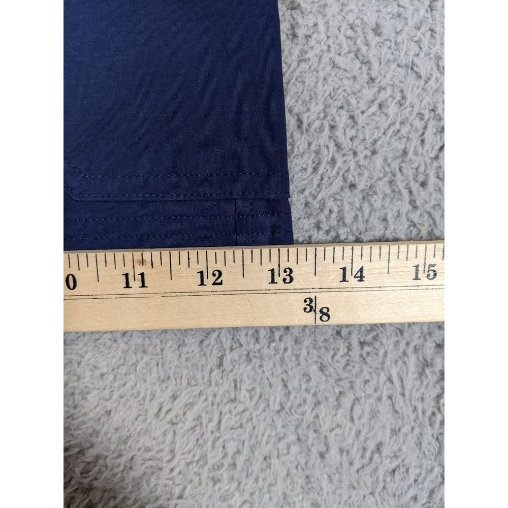 Eddie Bauer Nylon Cargo Shorts Women 14 Navy Blue Utility Hiking Travel Outdoor - Picture 7 of 10